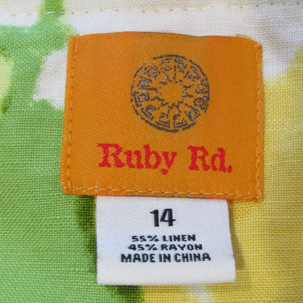 Ruby Rd. Linen Blend Ruffles Sequins Jacket Blazer - image 5